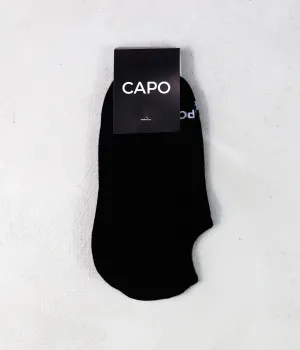 Capo Essential 3 Pack Invisible Socks - Black