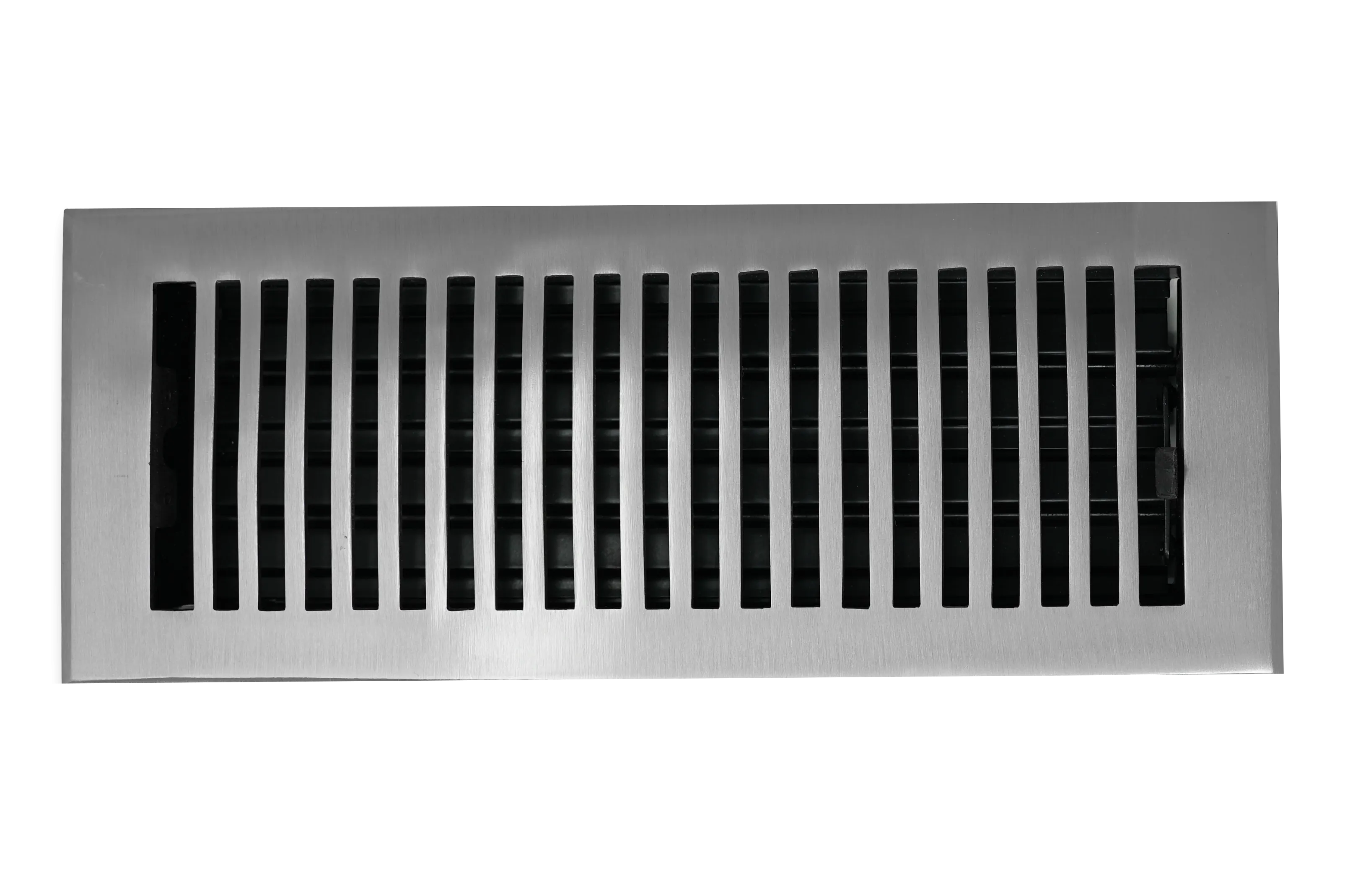 Cast Brass Contemporary Vent Covers - Brushed Nickel