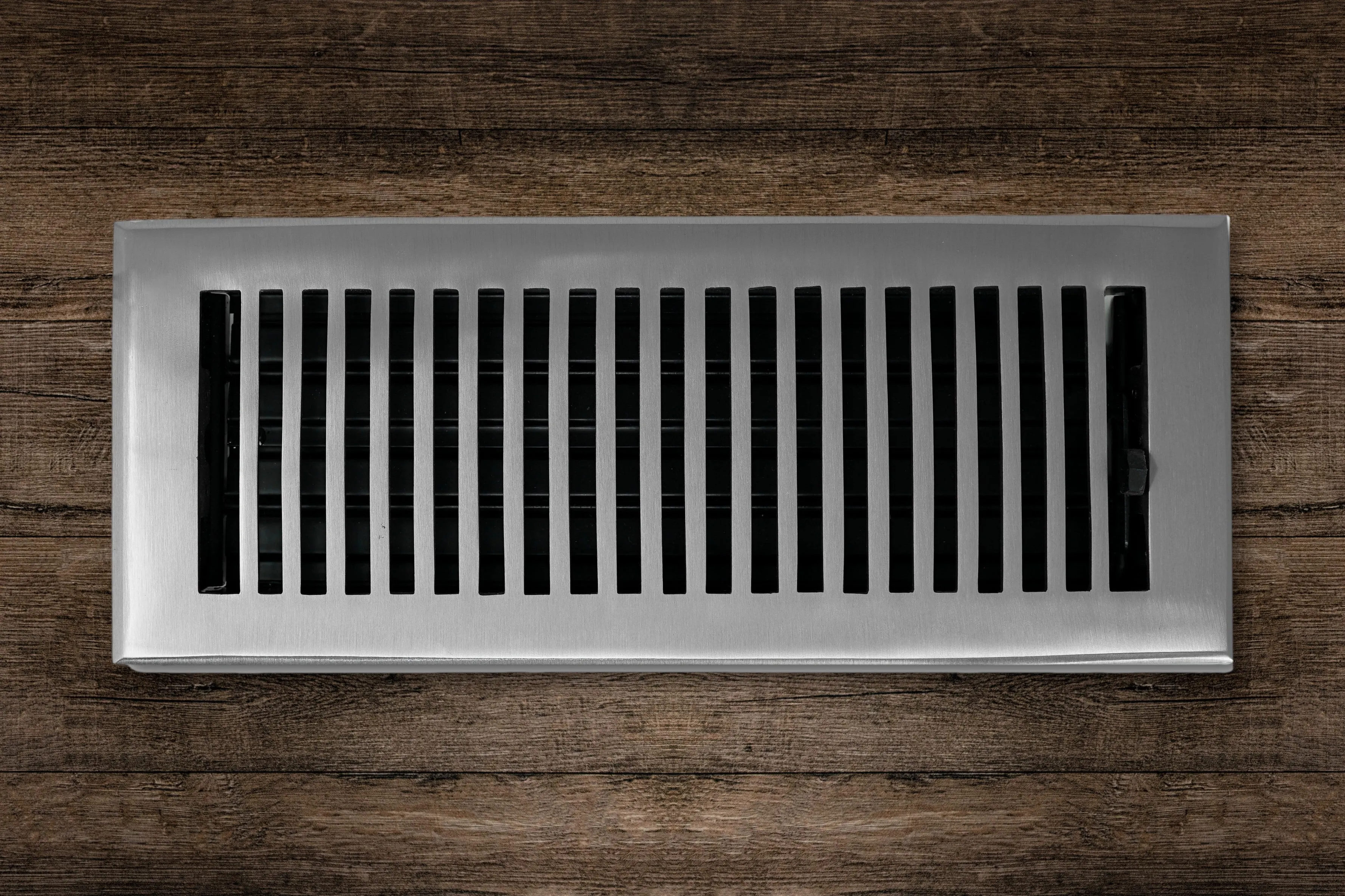 Cast Brass Contemporary Vent Covers - Brushed Nickel