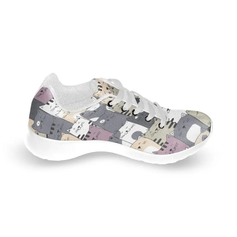 Cat Pattern Women's Sneakers