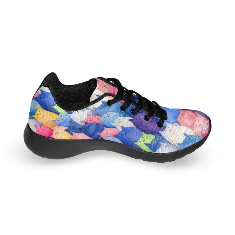 Cat Print Women's Sneakers