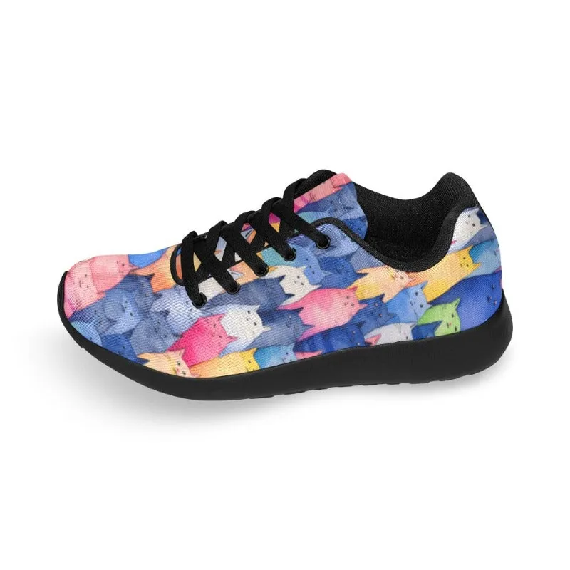 Cat Print Women's Sneakers