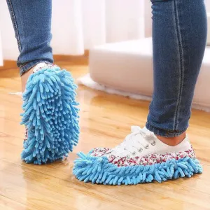 Chenille Dust Walker Cleaning Slipper Set