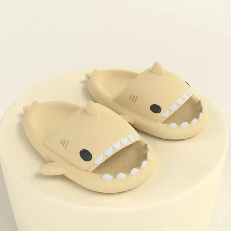 Children Slippers Shark Flip Flops Soft Sole Cartoon Slipper Women Man Bathroom Sandal EVA Non-slip Children Shoes Sandals