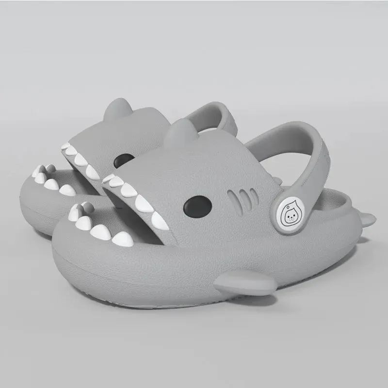 Children Slippers Shark Flip Flops Soft Sole Cartoon Slipper Women Man Bathroom Sandal EVA Non-slip youngster Shoes Sandals