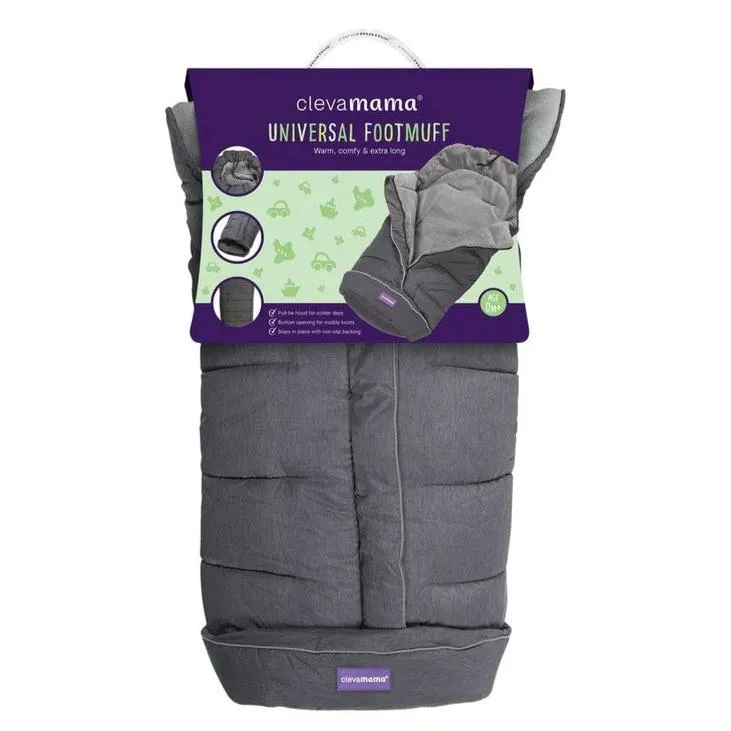 Clevamama Universal Footmuff - Grey