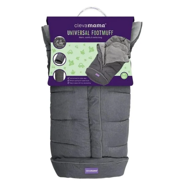 Clevamama Universal Footmuff - Grey