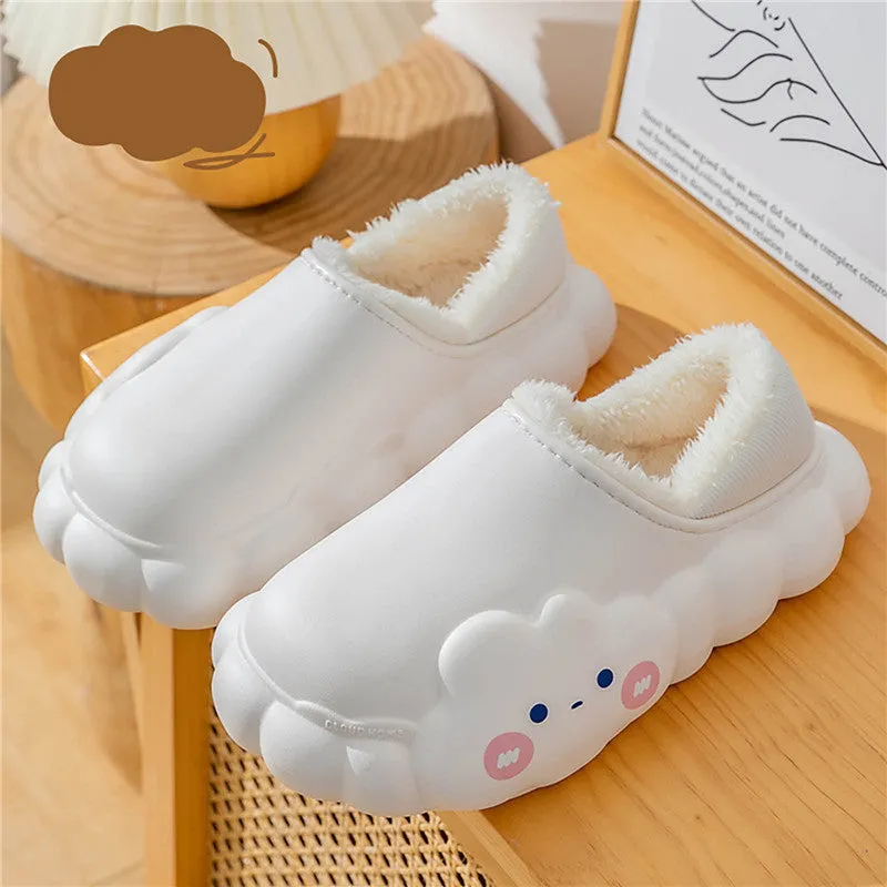 Cloud Winter Cotton Slippers For Women