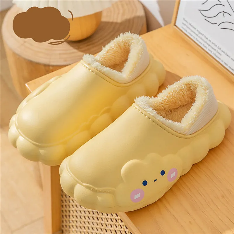 Cloud Winter Cotton Slippers For Women