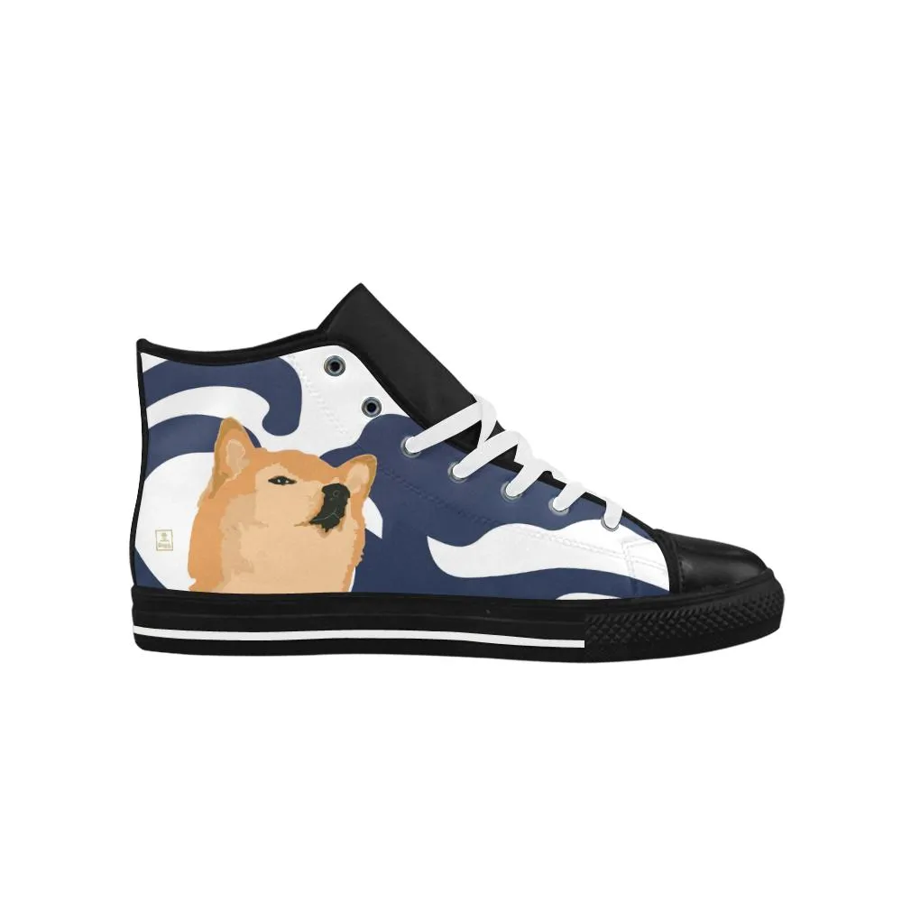 Confucius Shibe Leather High Top Shoes - Womens