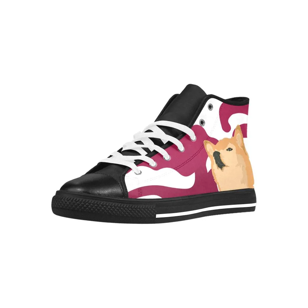 Confucius Shibe Leather High Top Shoes - Womens