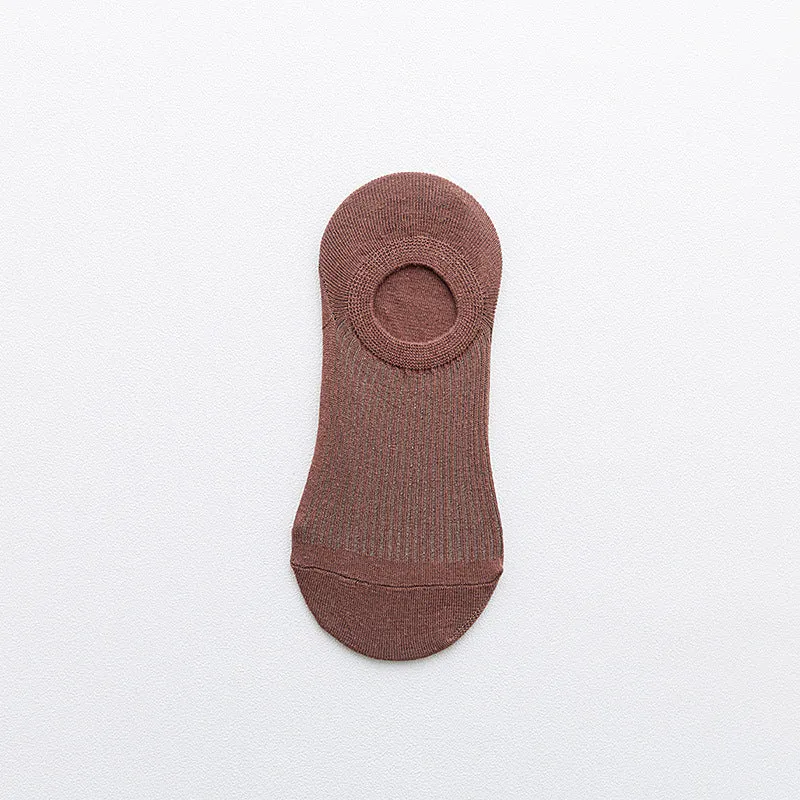 Cotton Spring And Summer Invisible Socks Low Cut Silicone Non-slip