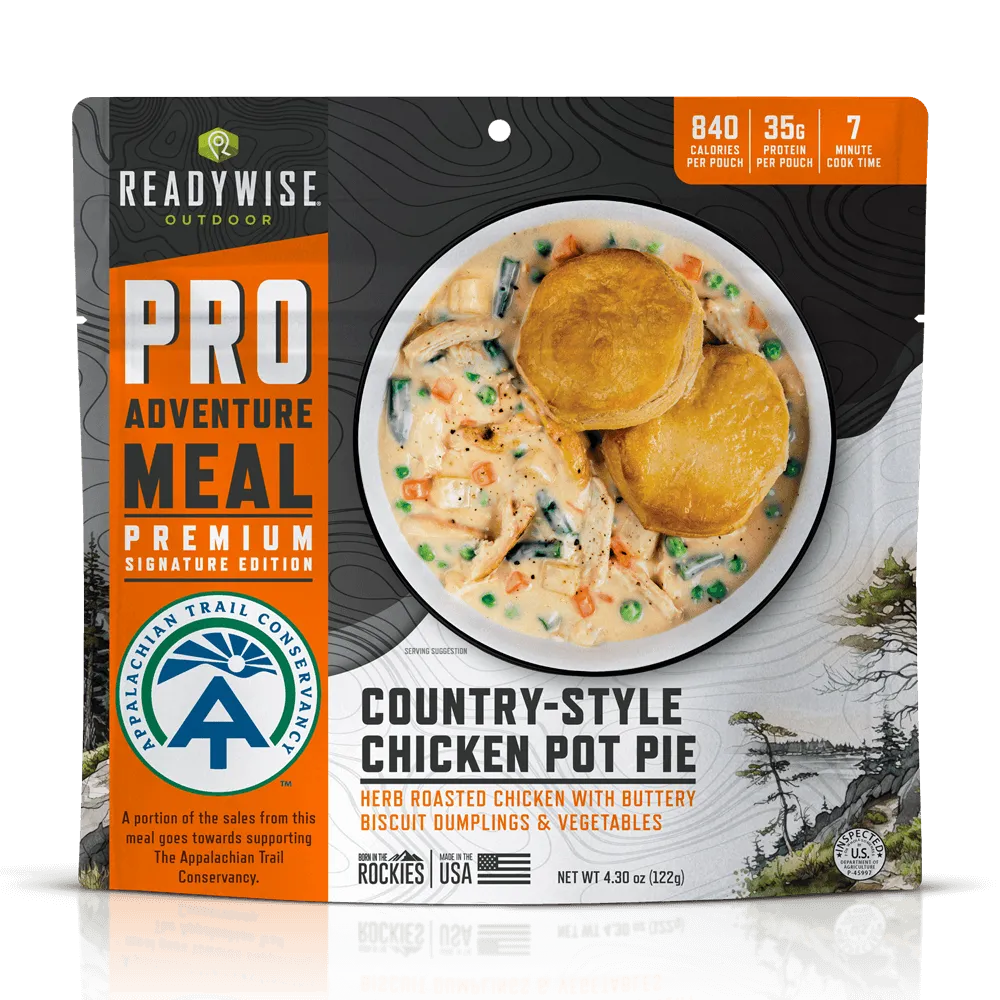 Country Style Chicken Pot Pie - Signature Edition Pro Adventure Meal with Appalachian Trail Conservancy