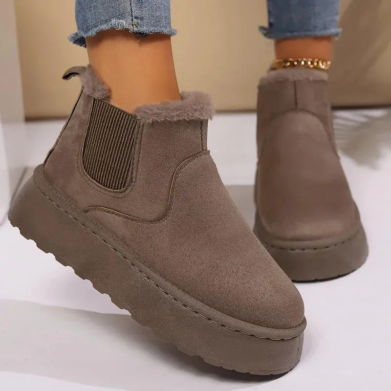 Cozy Plush Boots For Winters