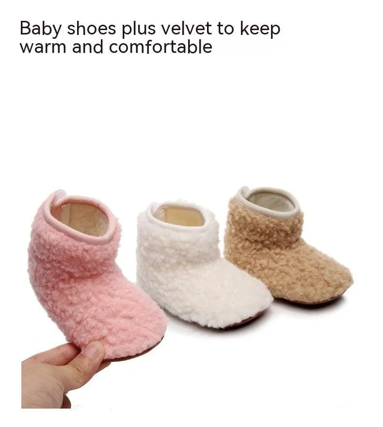 CozySteps Baby Fleece-Lined Cotton Boots – Warm Non-Slip Toddler Shoes