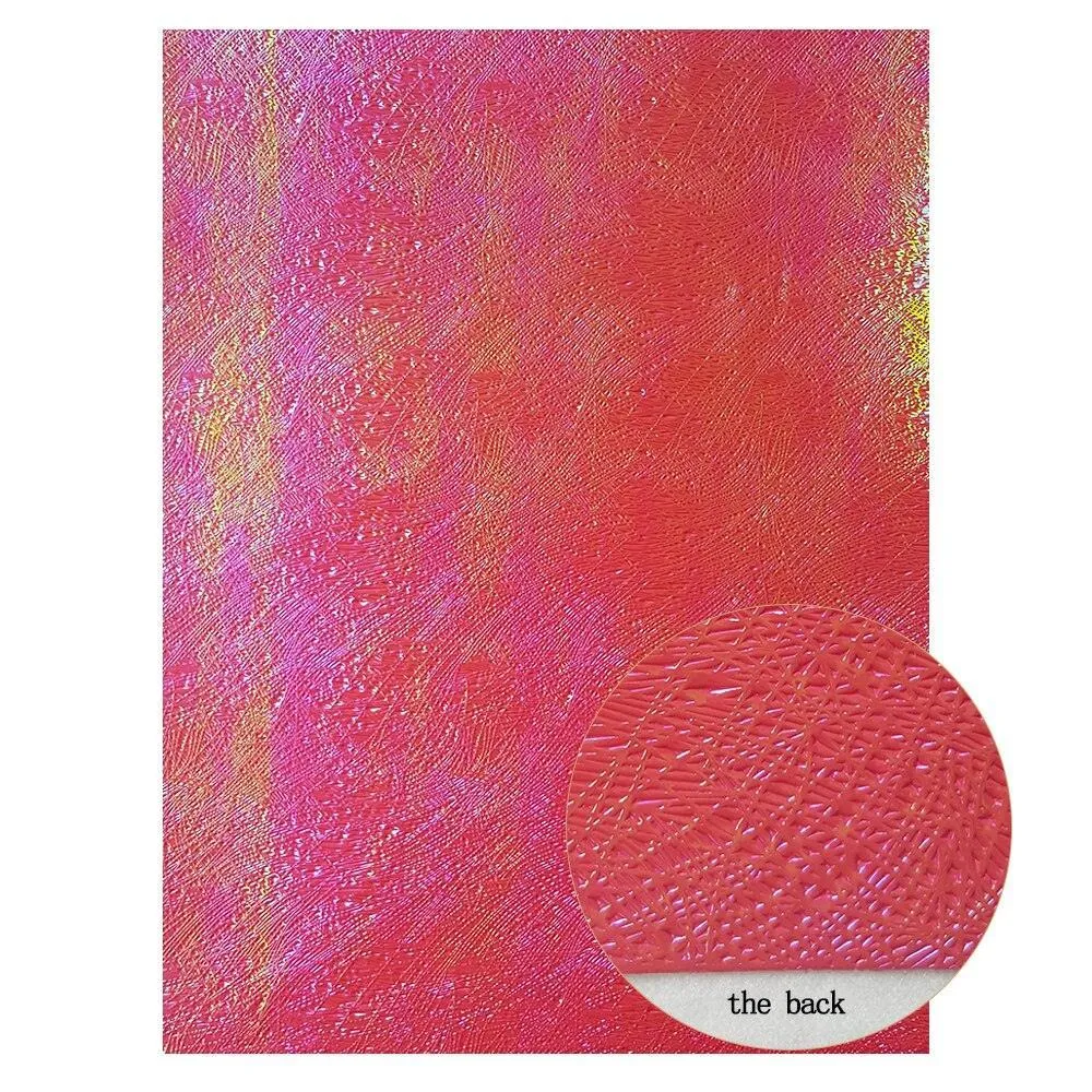 Crimson Glitter Faux Leather Crafting Sheets: Unleash Your Imagination