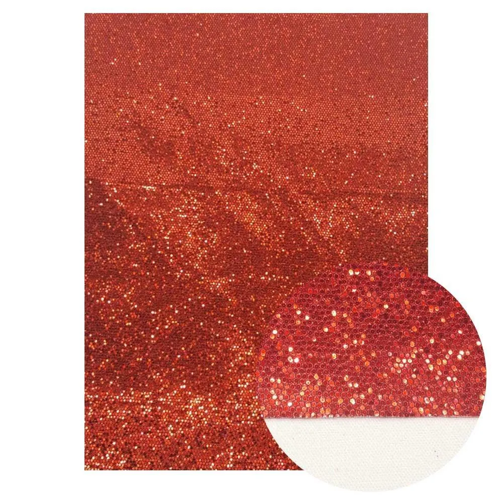 Crimson Glitter Faux Leather Crafting Sheets: Unleash Your Imagination