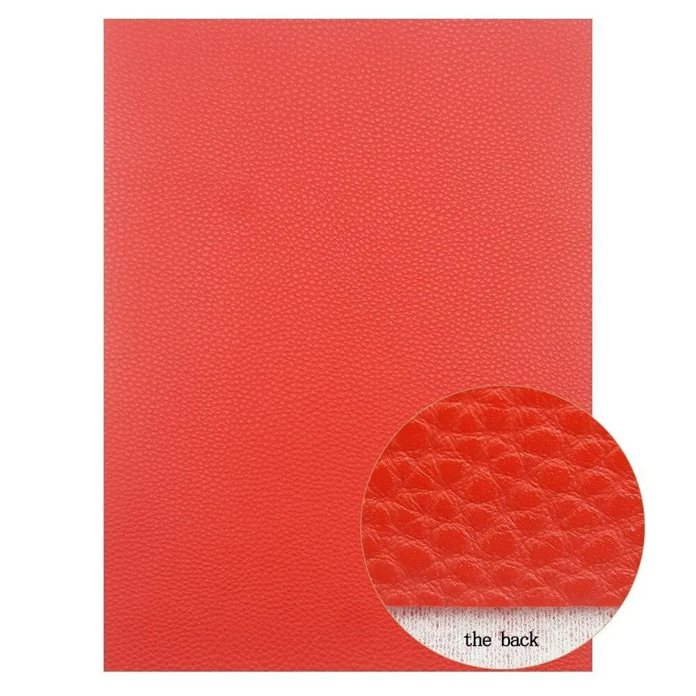 Crimson Glitter Faux Leather Crafting Sheets: Unleash Your Imagination