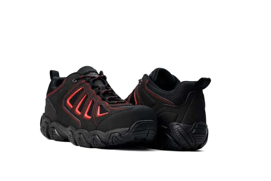 Crosstrex Series SD Ox Hiker Composite Toe Shoe Black Red