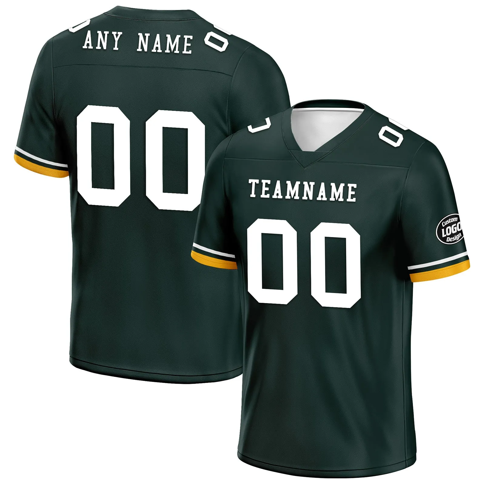 Custom Green Yellow Green Bay Football Jersey and Firesoul Sports Shoes Combo Offer Personalized Combo ZH-D020273-13