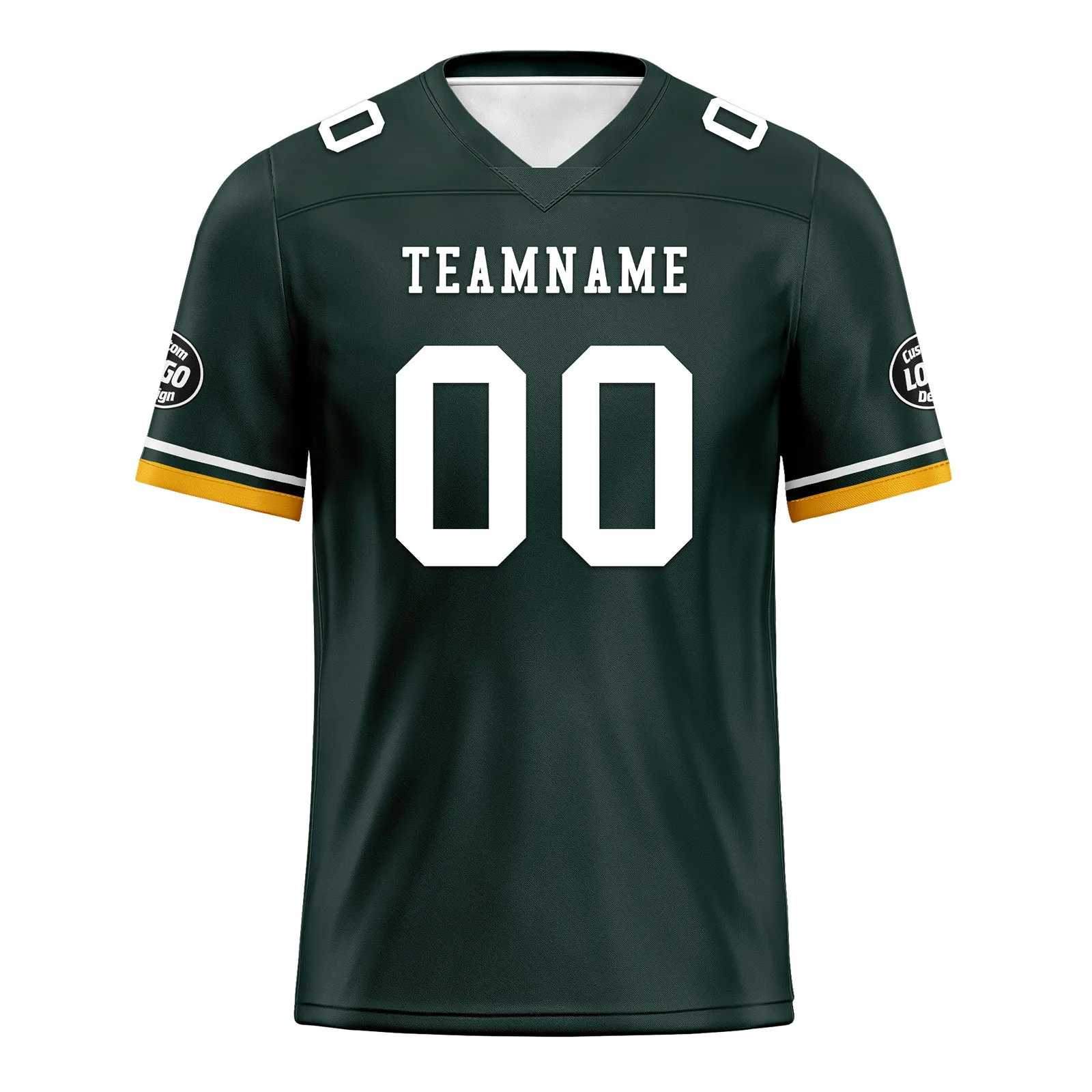 Custom Green Yellow Green Bay Football Jersey and Firesoul Sports Shoes Combo Offer Personalized Combo ZH-D020273-13