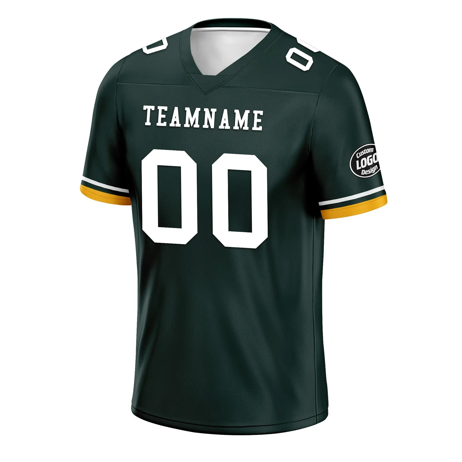 Custom Green Yellow Green Bay Football Jersey and Firesoul Sports Shoes Combo Offer Personalized Combo ZH-D020273-13