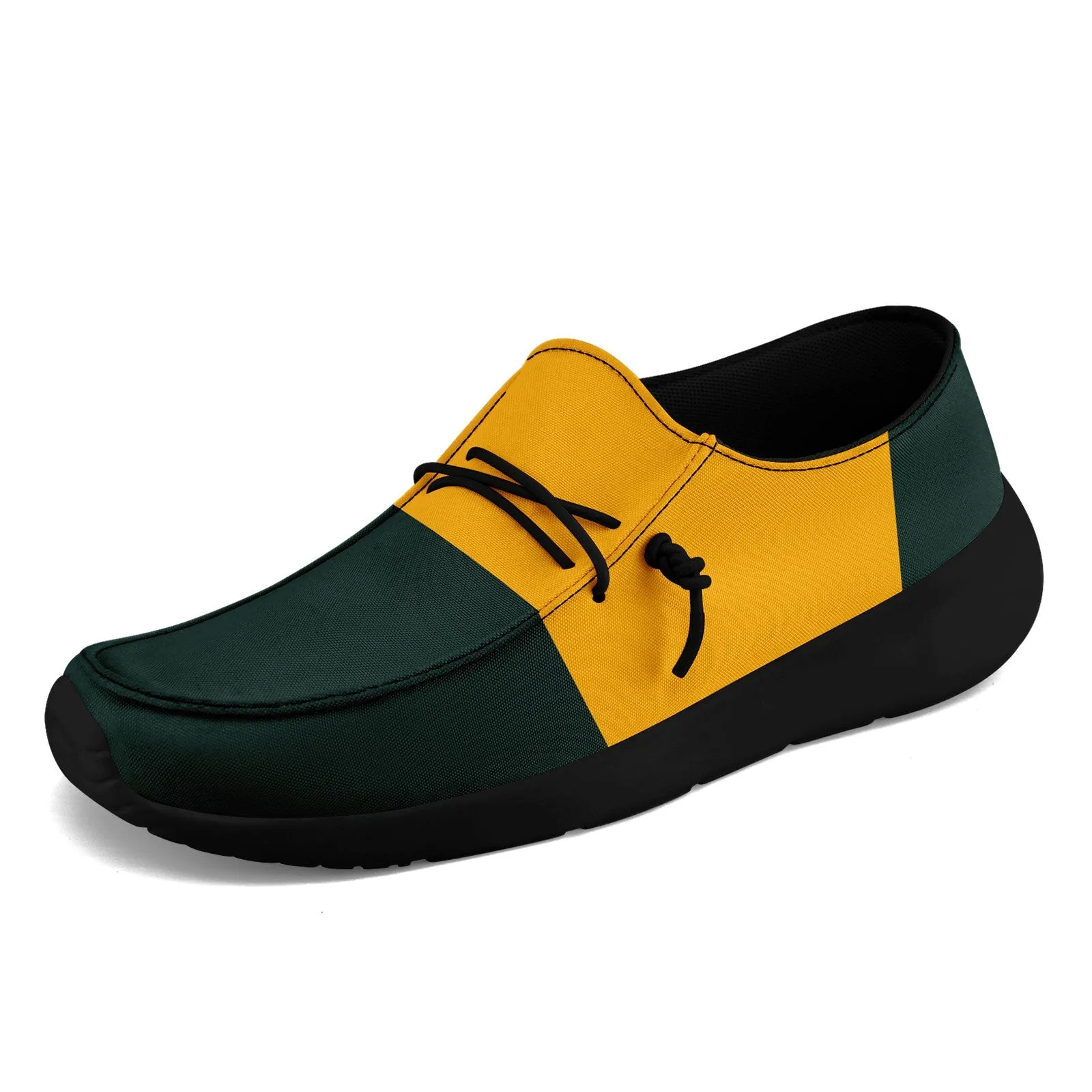 Custom Green Yellow Green Bay Jacket and Sports Shoes Combo Offer Personalized Combo ZH-D020294-13