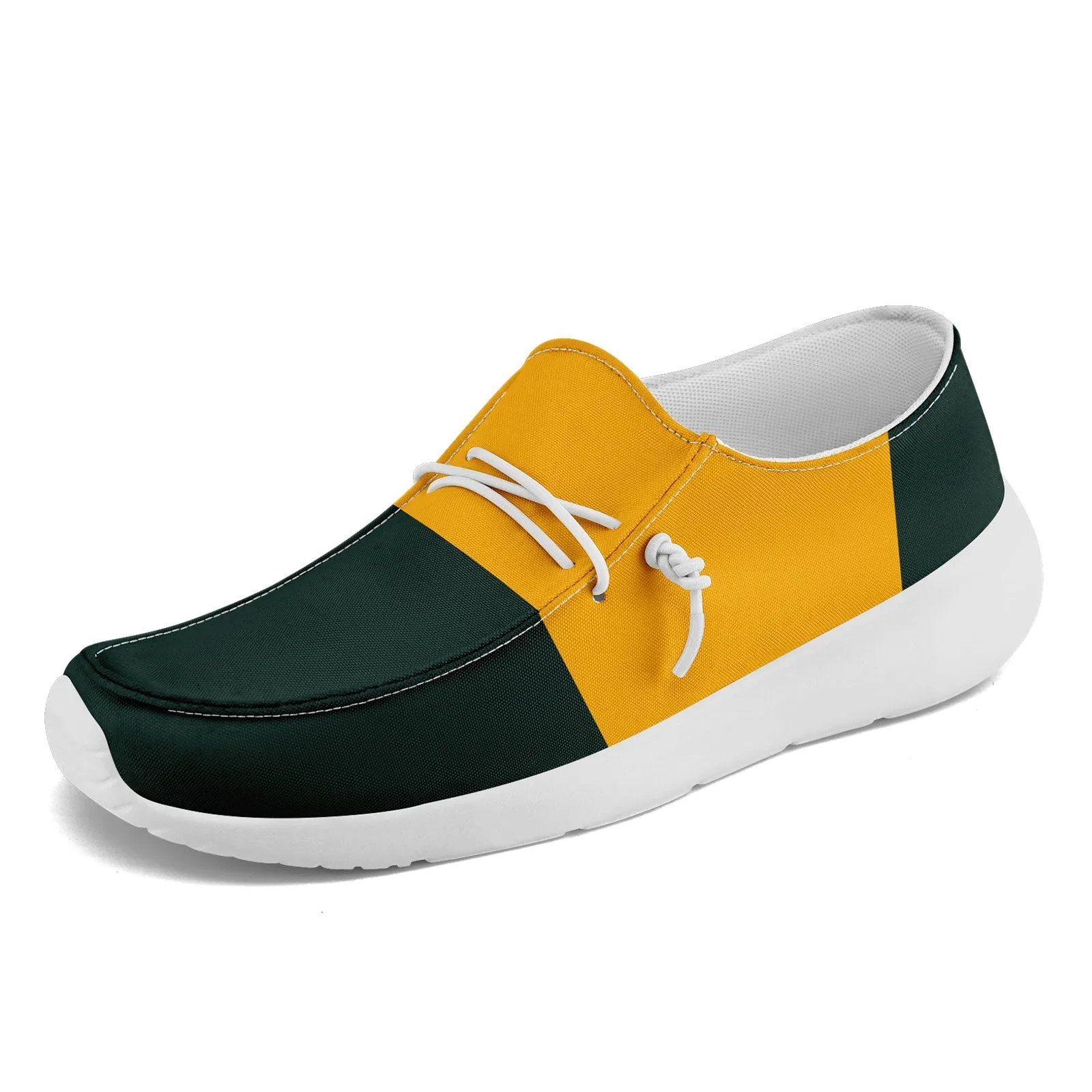 Custom Green Yellow Green Bay Jacket and Sports Shoes Combo Offer Personalized Combo ZH-D020294-13