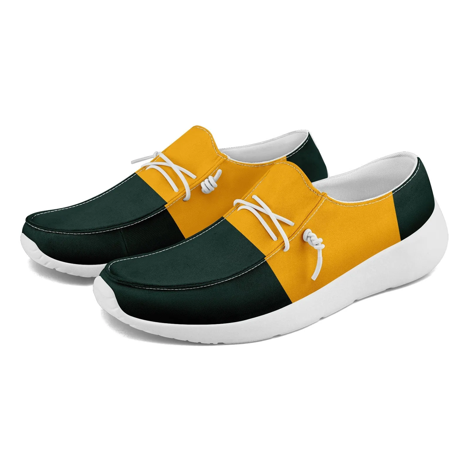 Custom Green Yellow Green Bay Jacket and Sports Shoes Combo Offer Personalized Combo ZH-D020294-13