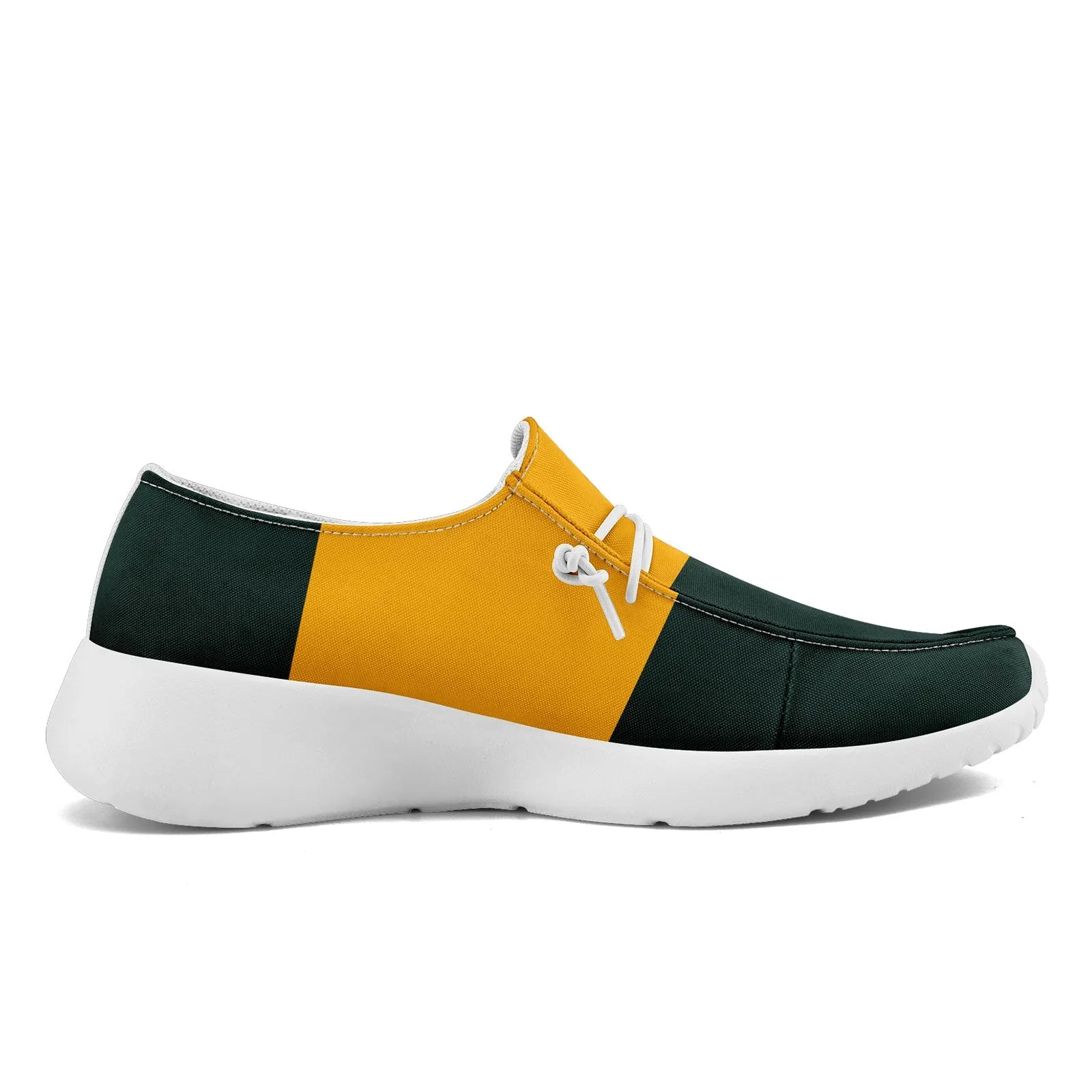 Custom Green Yellow Green Bay Jacket and Sports Shoes Combo Offer Personalized Combo ZH-D020294-13