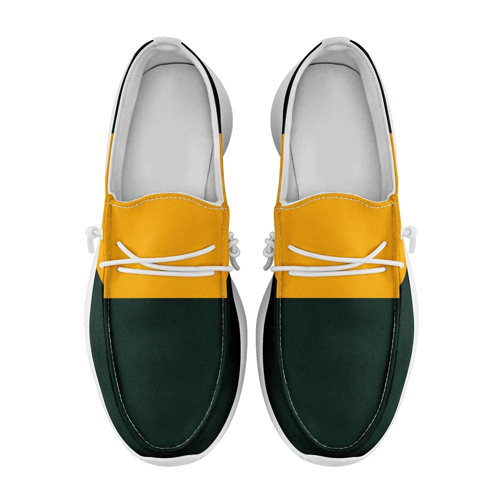 Custom Green Yellow Green Bay Jacket and Sports Shoes Combo Offer Personalized Combo ZH-D020294-13