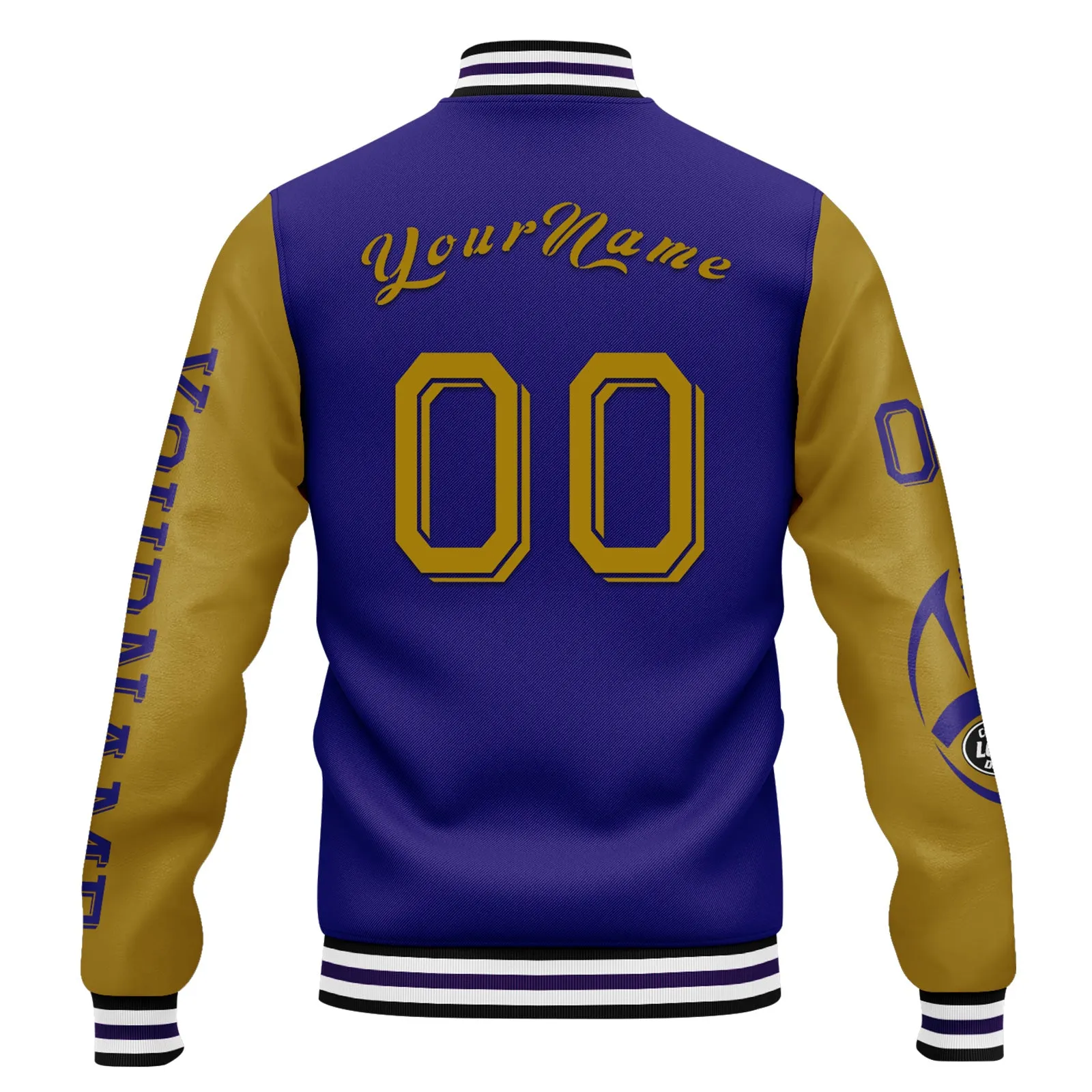 Custom Purple Yellow Baltimore Jacket and Sports Shoes Combo Offer Personalized Combo ZH-D020294-2