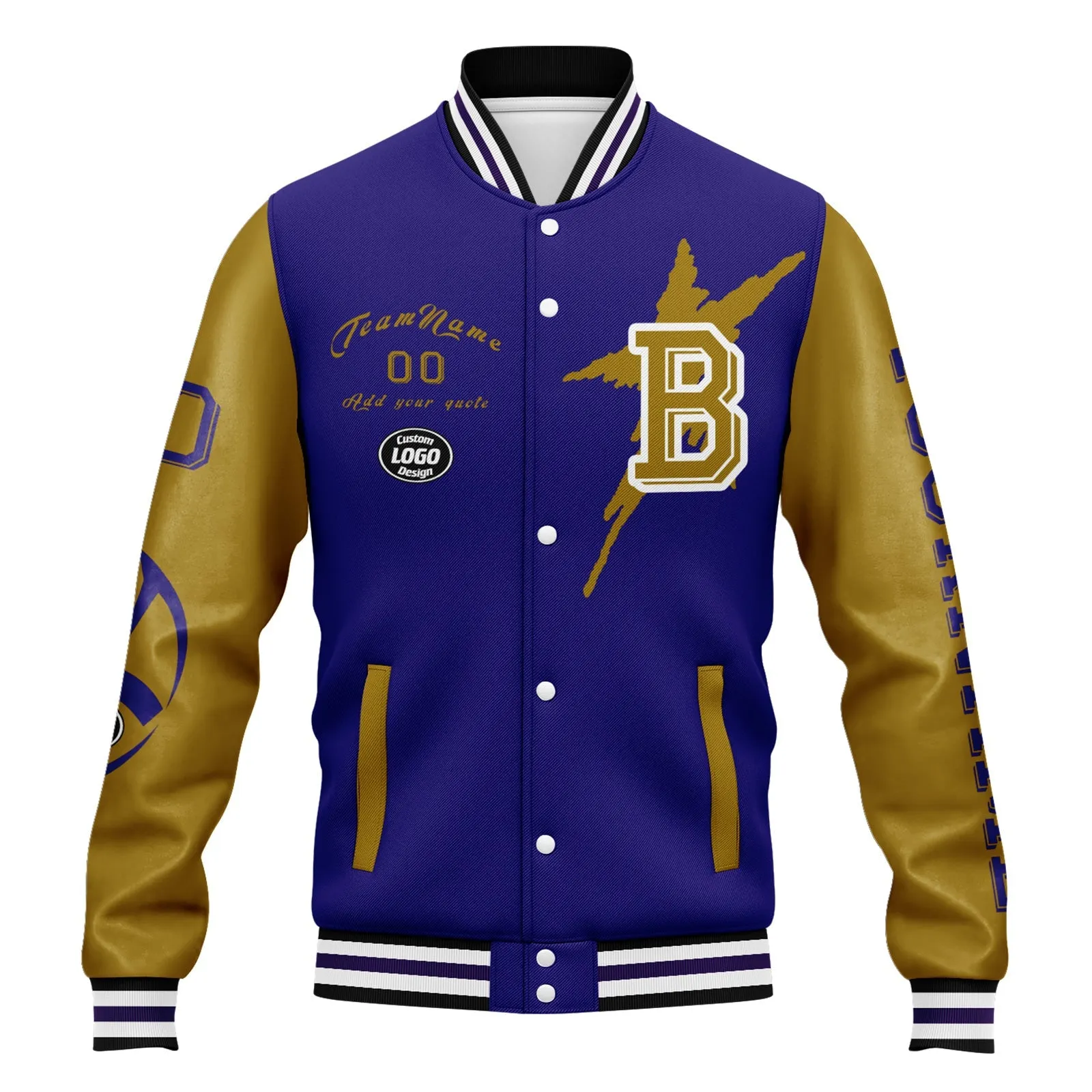 Custom Purple Yellow Baltimore Jacket and Sports Shoes Combo Offer Personalized Combo ZH-D020294-2