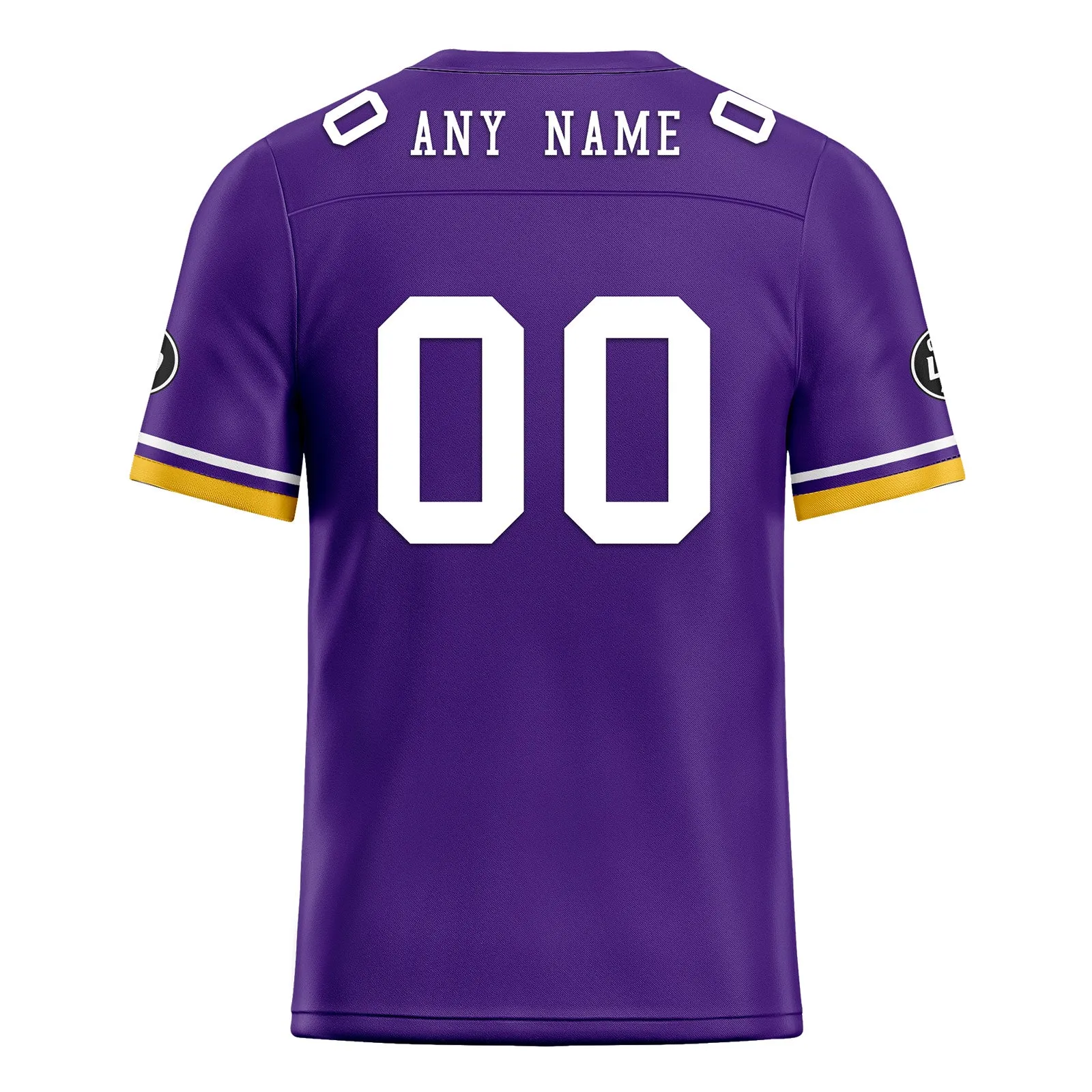 Custom Purple Yellow Minnesota Football Jersey and Firesoul Sports Shoes Combo Offer Personalized Combo ZH-D020273-17