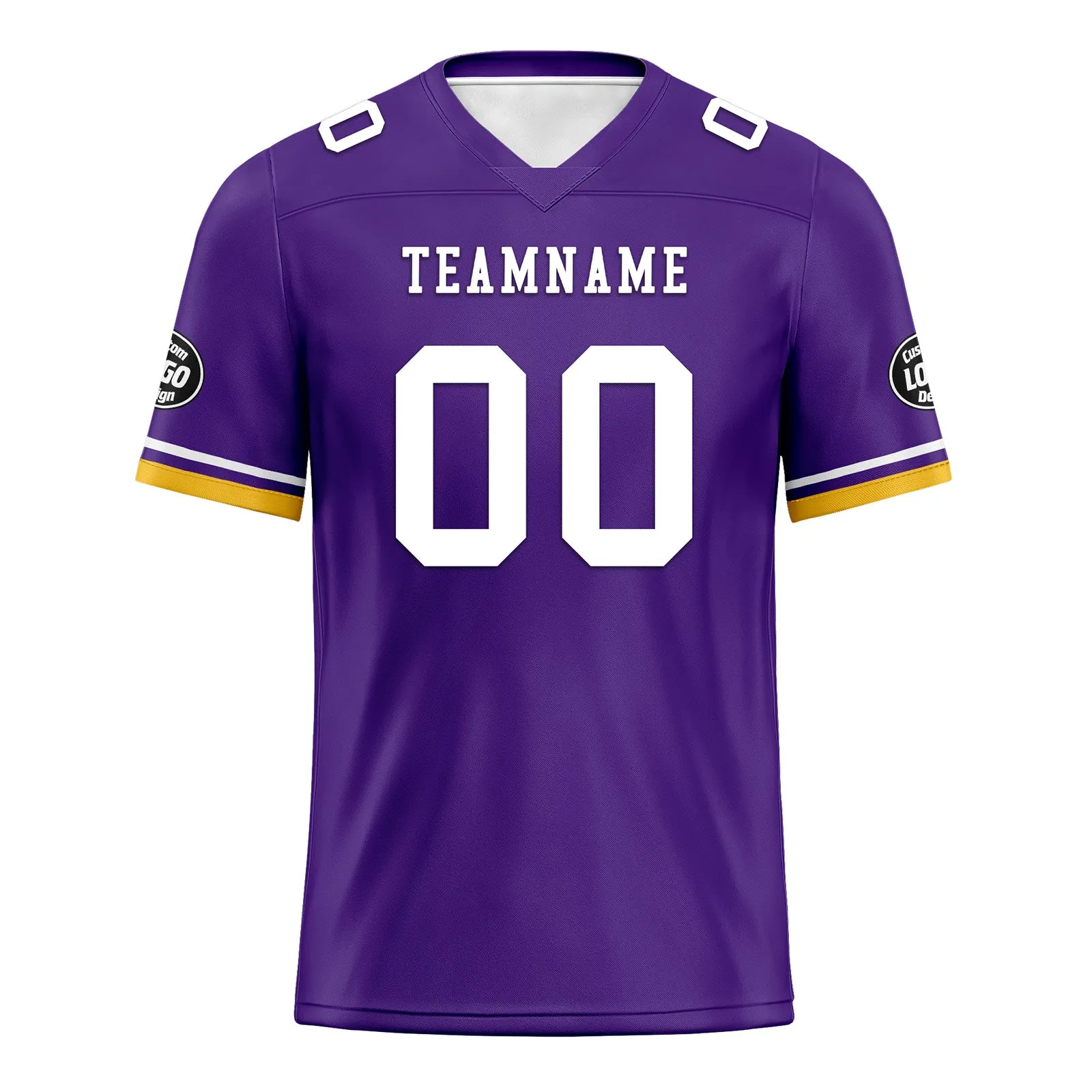 Custom Purple Yellow Minnesota Football Jersey and Firesoul Sports Shoes Combo Offer Personalized Combo ZH-D020273-17