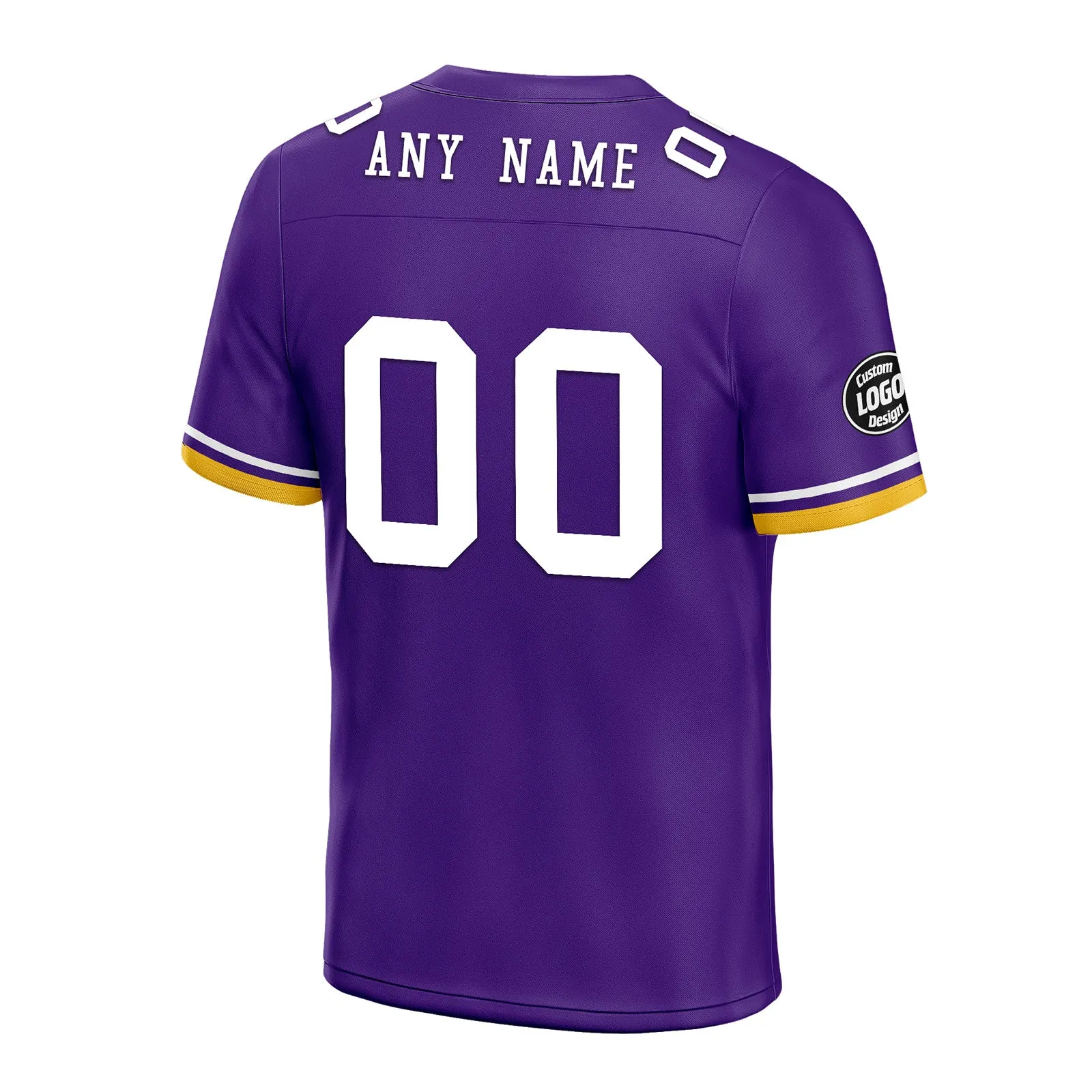 Custom Purple Yellow Minnesota Football Jersey and Firesoul Sports Shoes Combo Offer Personalized Combo ZH-D020273-17