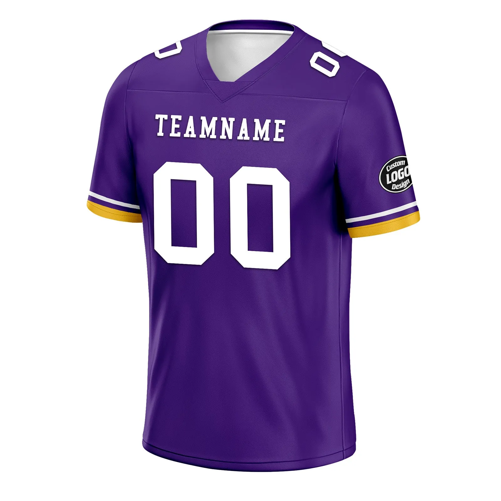 Custom Purple Yellow Minnesota Football Jersey and Firesoul Sports Shoes Combo Offer Personalized Combo ZH-D020273-17