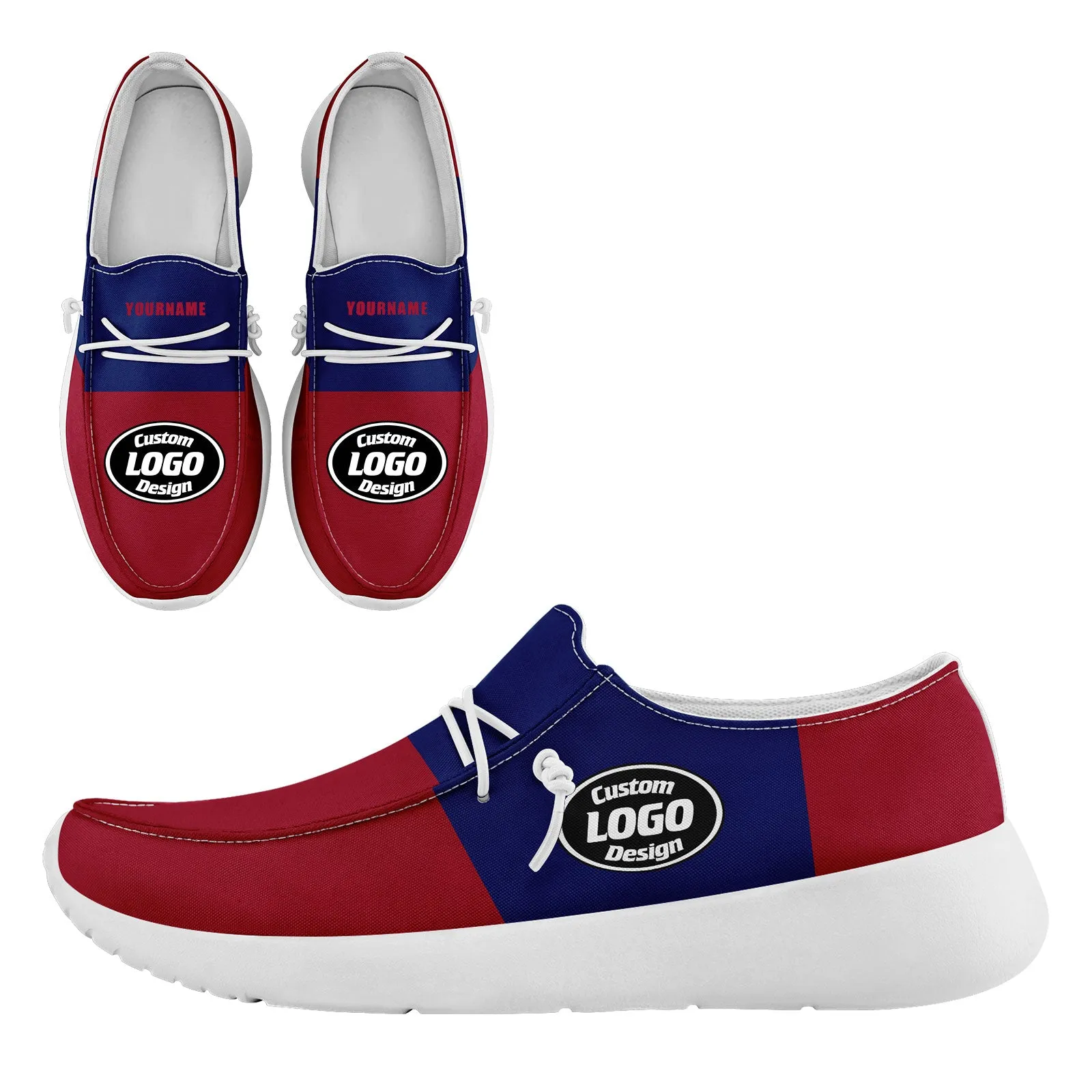 Custom White Red Blue New York Jacket and Sports Shoes Combo Offer Personalized Combo ZH-D020294-21