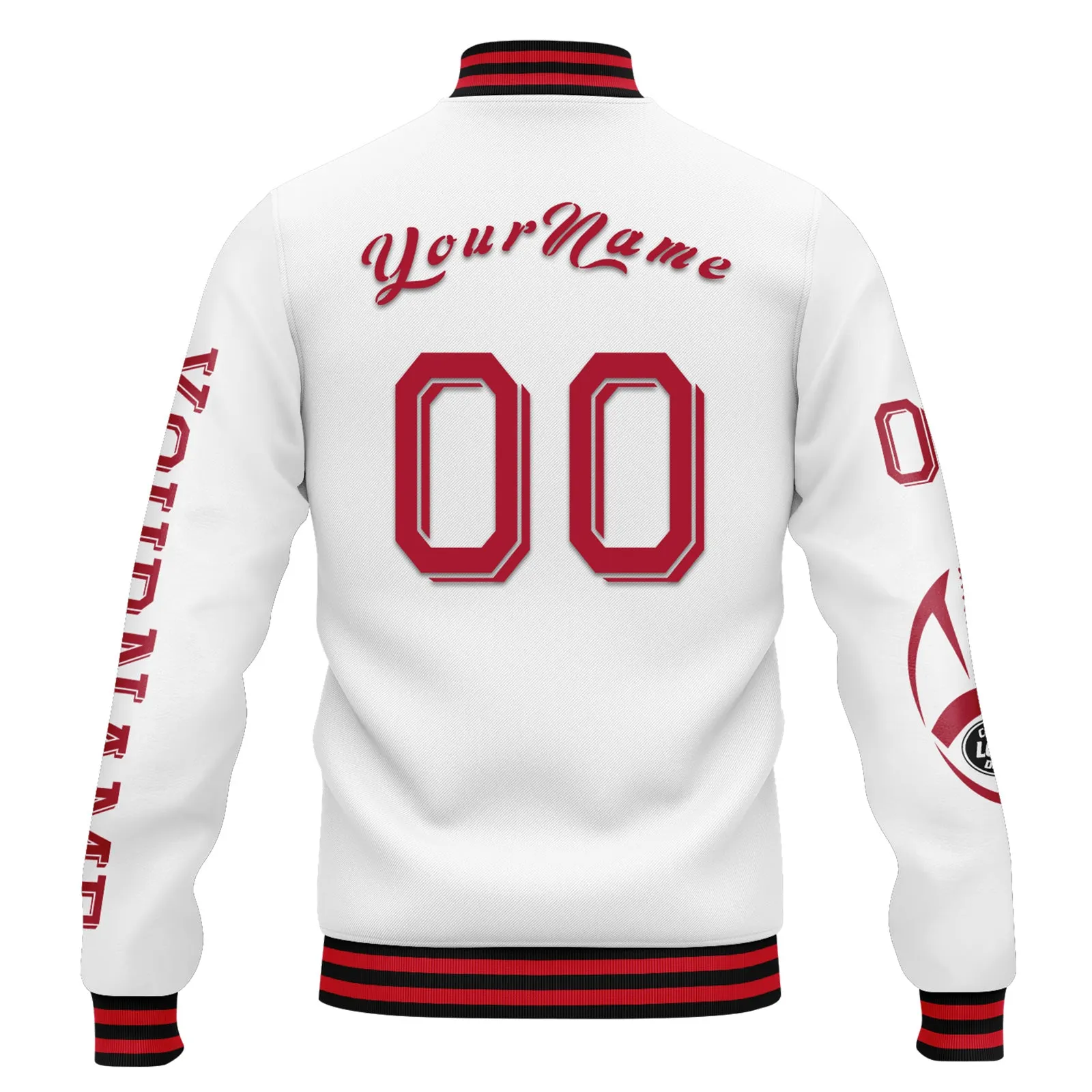 Custom White Red Blue New York Jacket and Sports Shoes Combo Offer Personalized Combo ZH-D020294-21