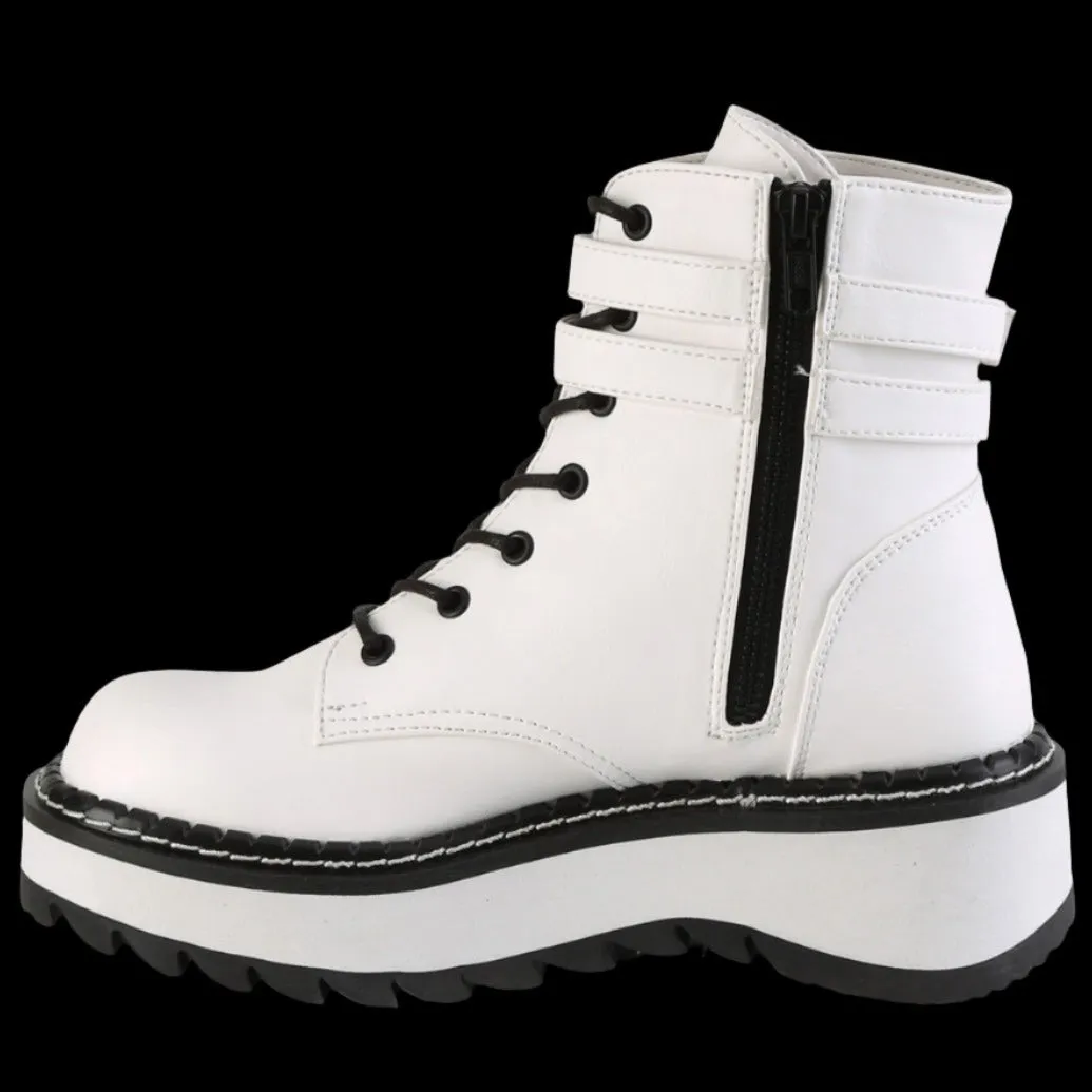 DemoniaCult LILITH 152 Boots White