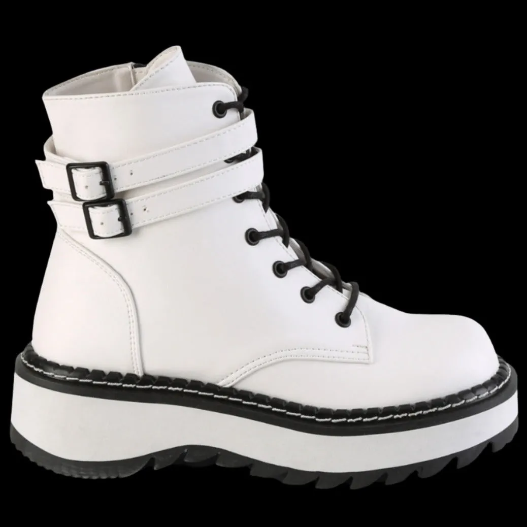 DemoniaCult LILITH 152 Boots White