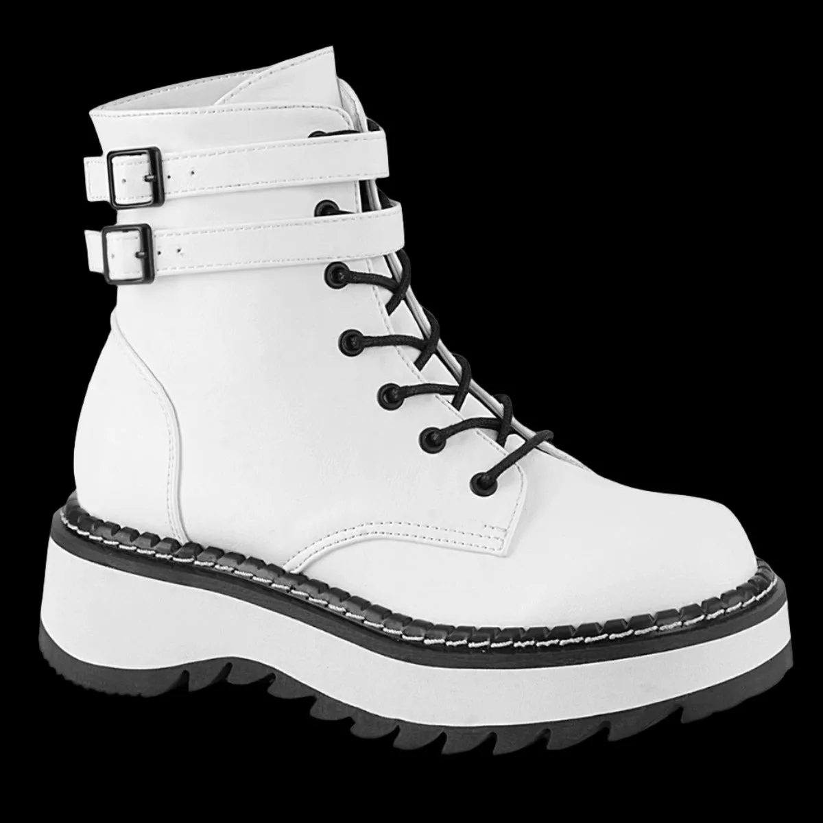 DemoniaCult LILITH 152 Boots White