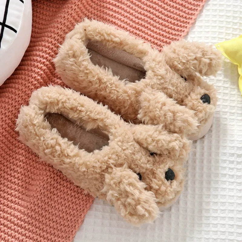 doggy Wool Slippers for Women