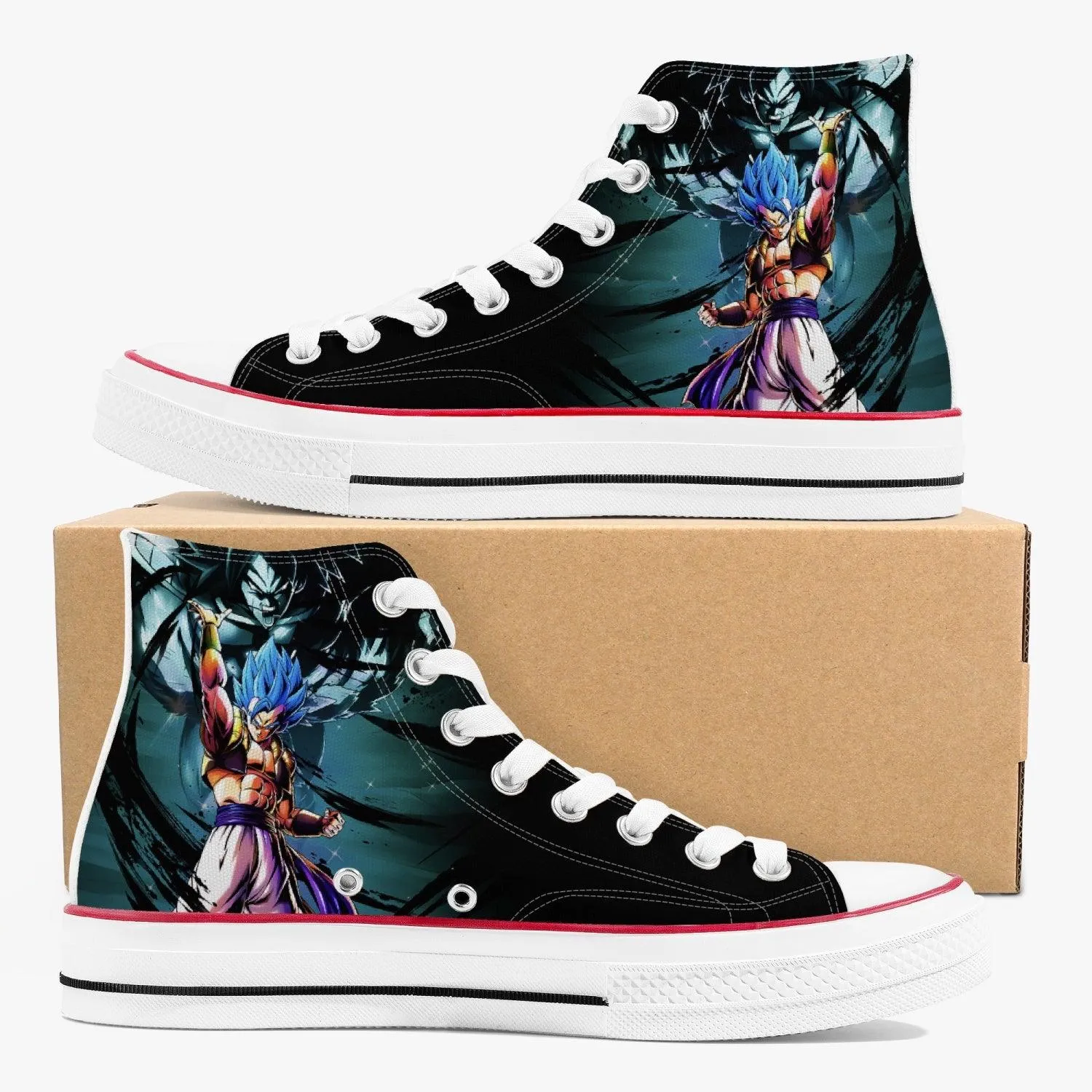 Dragonball Z Gogeta A-Star High White Anime Shoes