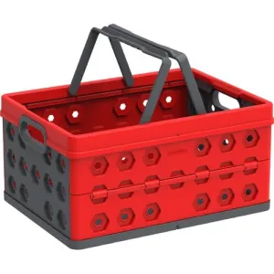 DuraMax | Foldable Basket Red with Gray