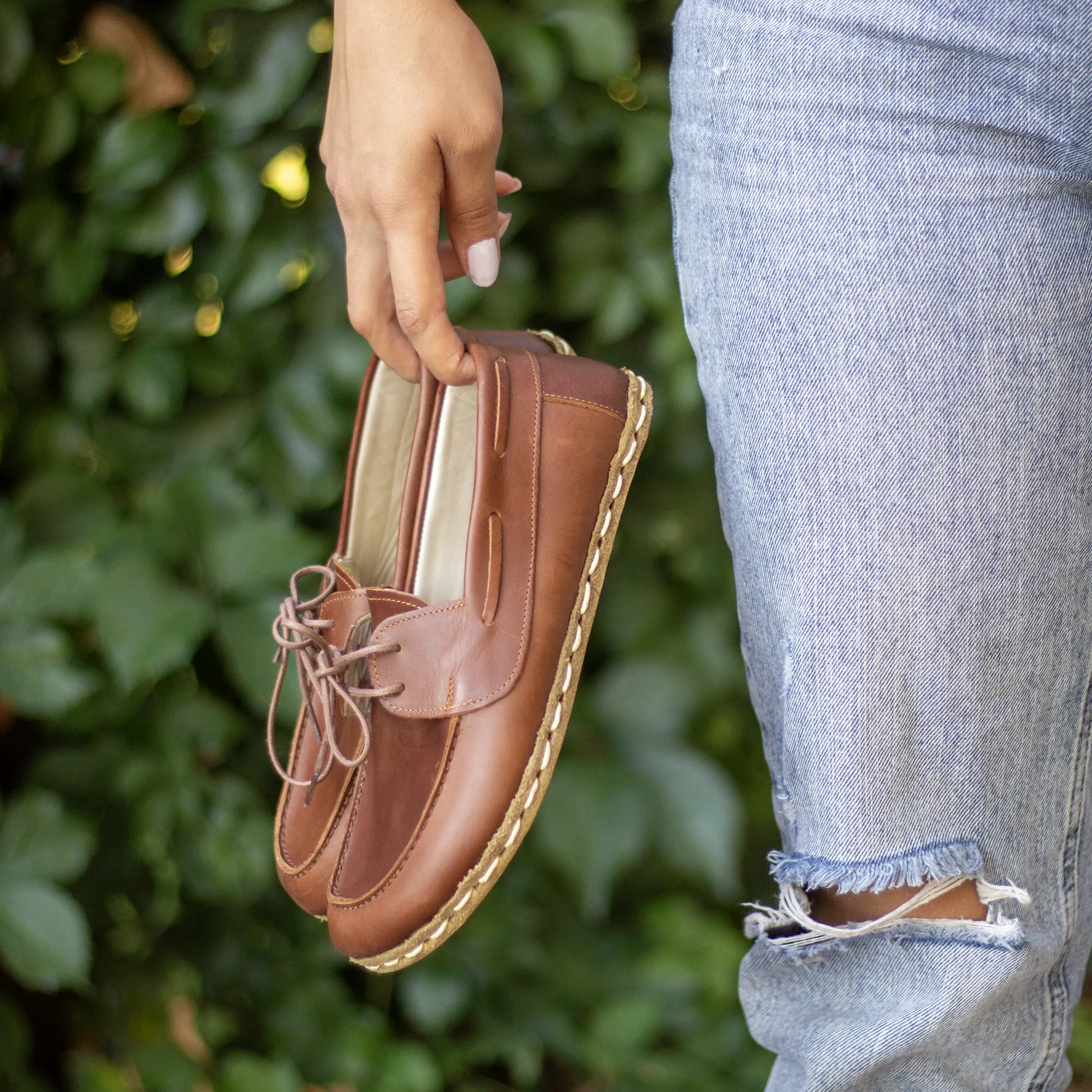 Earthing Barefoot Shoes Crazy New Brown Women's