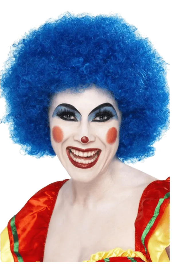 Economy Clown Wig in BLUE