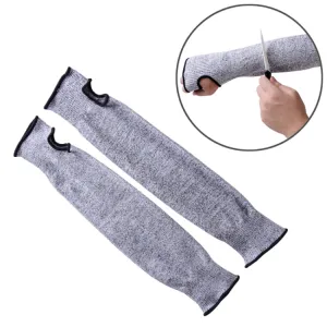 Elastic Breathable Anti-cut Elbow Arm Sleeve HPPE Protective Gear, Length: 45cm