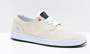 Emerica Romero Laced White, Orange, & Black Skateboard Shoes