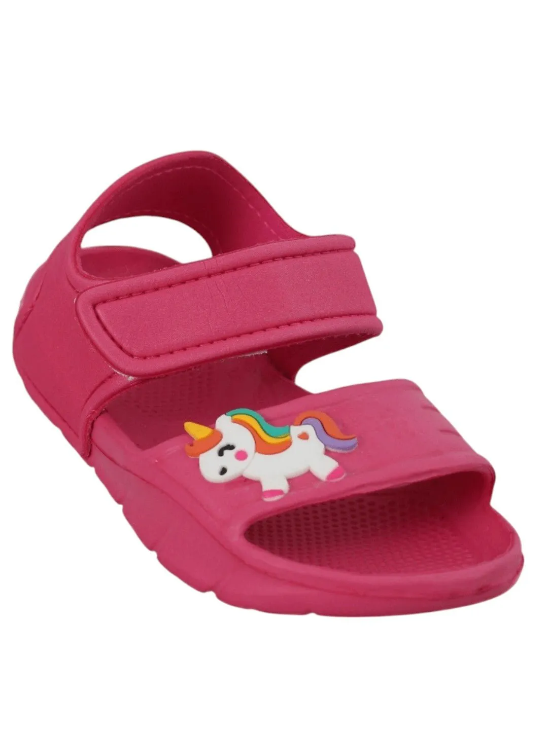 Enchanted Dark Pink Unicorn Adventure Sandals